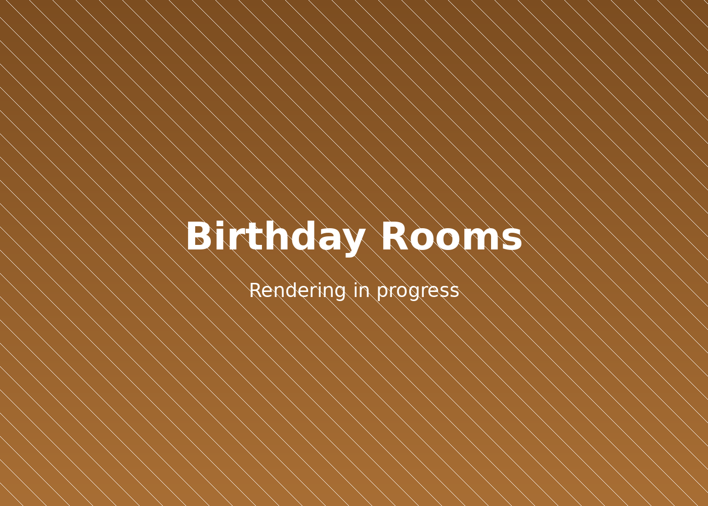 Rendering of the birthday rooms